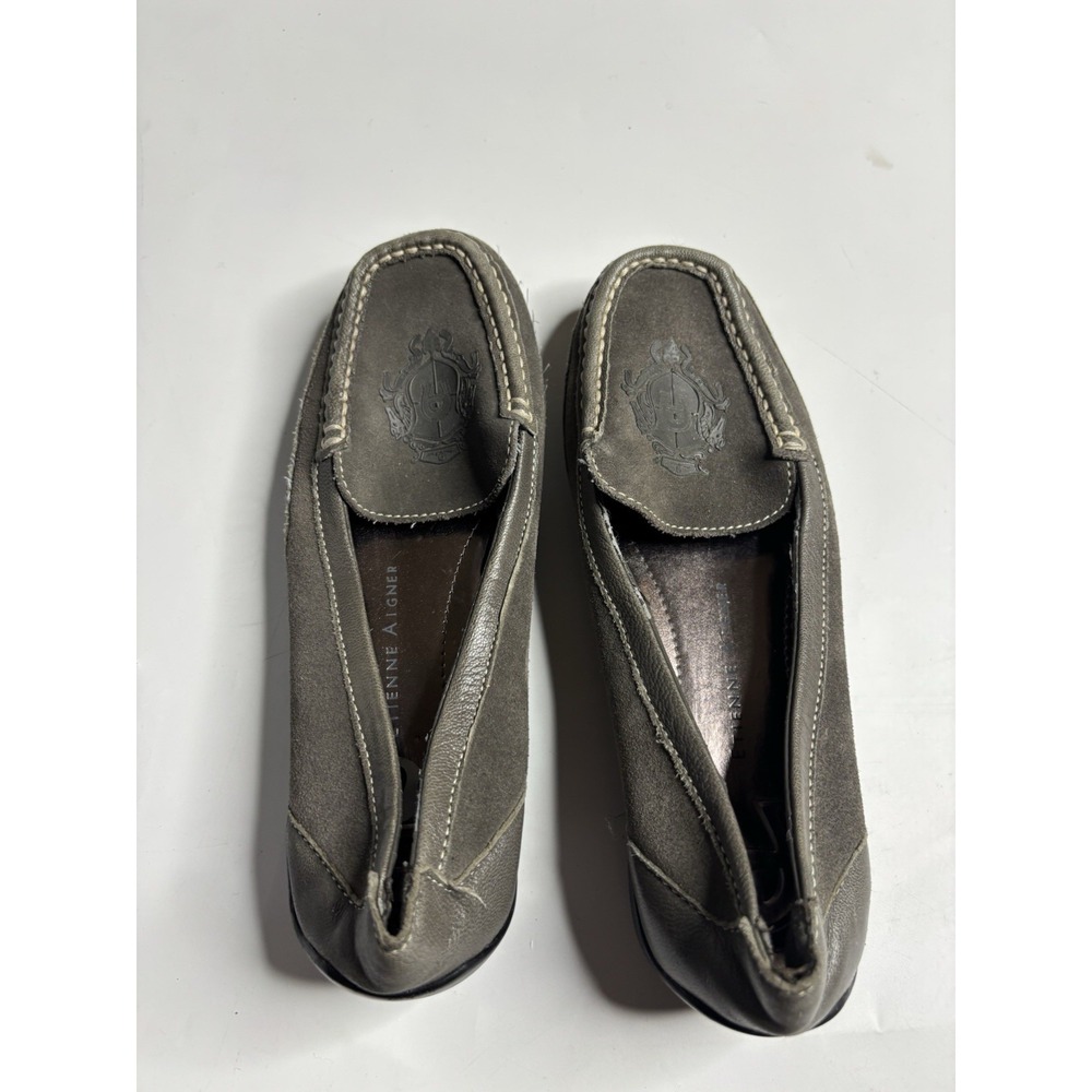 Etienne Aigner‎ Women's 6 M E-Kylie Crest Flat Loafer Shoes Old Money Minimalist